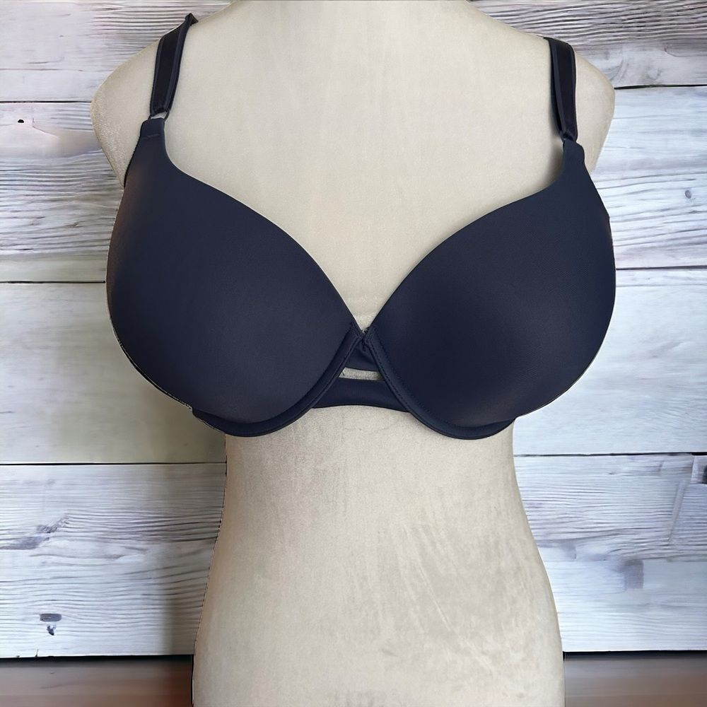 Warner's No Side‎ Effects Blue Underwire Bra 1356 Size 36D